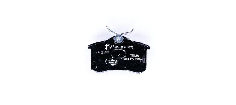 HELLA 8DB 355 018-601 Bremsbelagsatz, Scheibenbremsbelag f&uuml;r VW/FORD/SEAT