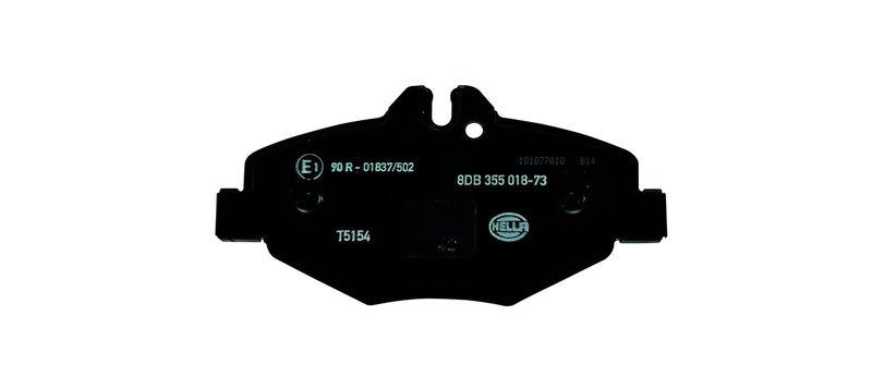 HELLA 8DB 355 018-731 Bremsbelagsatz, Scheibenbremsbelag f&uuml;r MB