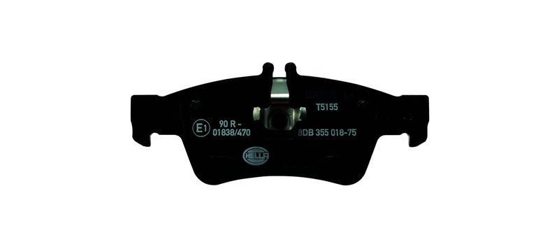 HELLA 8DB 355 018-751 Bremsbelagsatz, Scheibenbremsbelag f&uuml;r MB