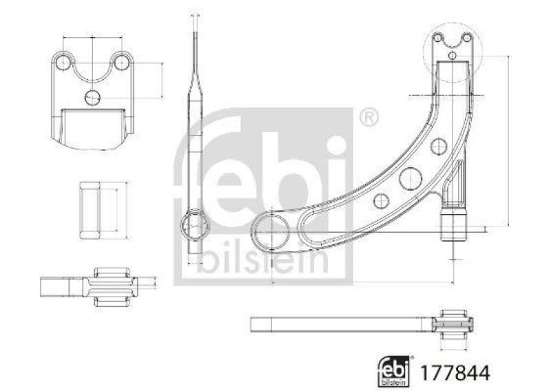 FEBI BILSTEIN 177844 Querlenker mit Lagern und Gelenk f&uuml;r HYUNDAI