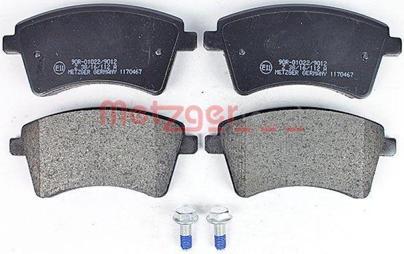METZGER 1170467 Bremsbelagsatz, Scheibenbremse WVA 24 693