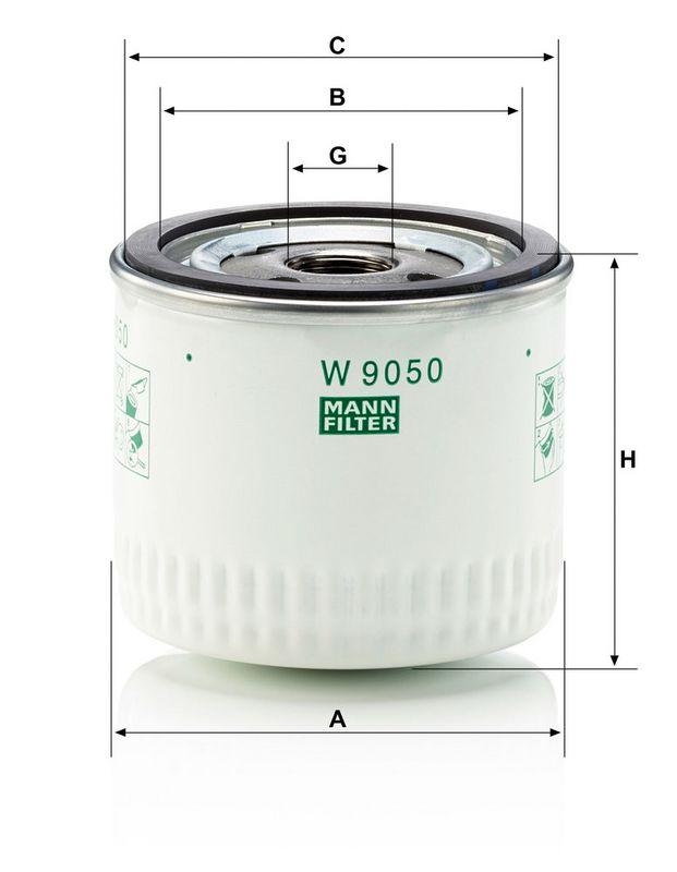 MANN-FILTER W 9050 &Ouml;lfilter f&uuml;r Ford