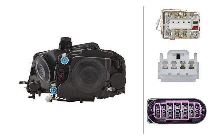 HELLA 1LL 009 648-421 Heckscheinwerfer rechts Bi-Xenon AUDI