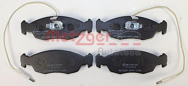 METZGER 1170476 Bremsbelagsatz, Scheibenbremse WVA 21 430