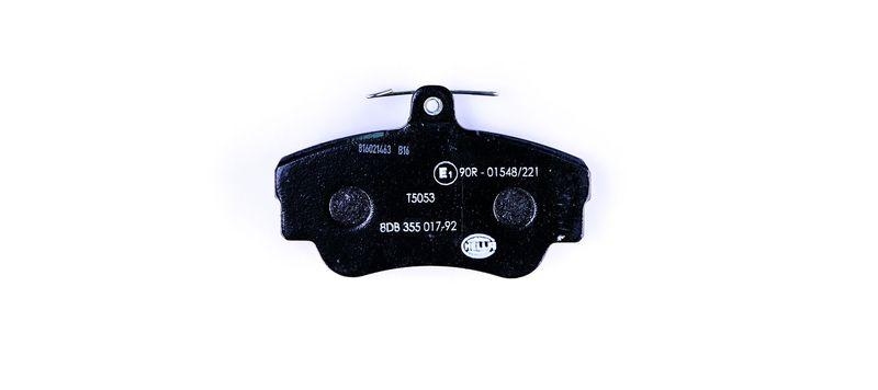 HELLA 8DB 355 017-921 Bremsbelagsatz, Scheibenbremsbelag f&uuml;r VOLVO