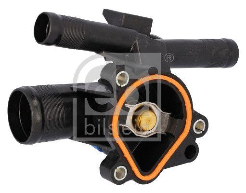 FEBI BILSTEIN 172284 Thermostat mit Gehäuse, Dichtung und Temperatursensor für Renault