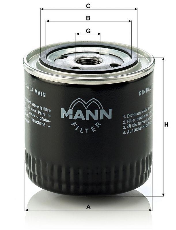 MANN-FILTER W 920/17 &Ouml;lfilter f&uuml;r VW