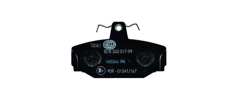 HELLA 8DB 355 017-991 Bremsbelagsatz, Scheibenbremsbelag f&uuml;r VOLVO