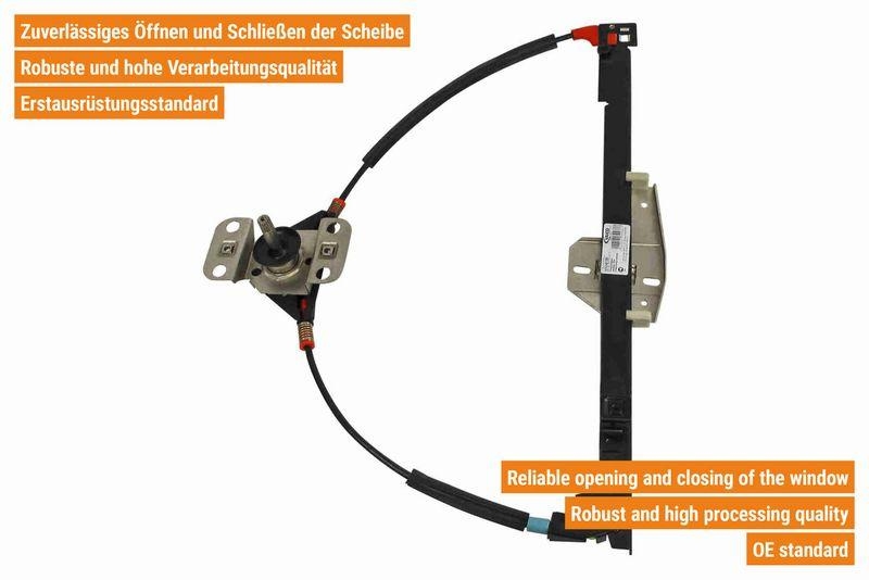 VAICO V10-6139 Fensterheber Manuell hinten links f&uuml;r VW