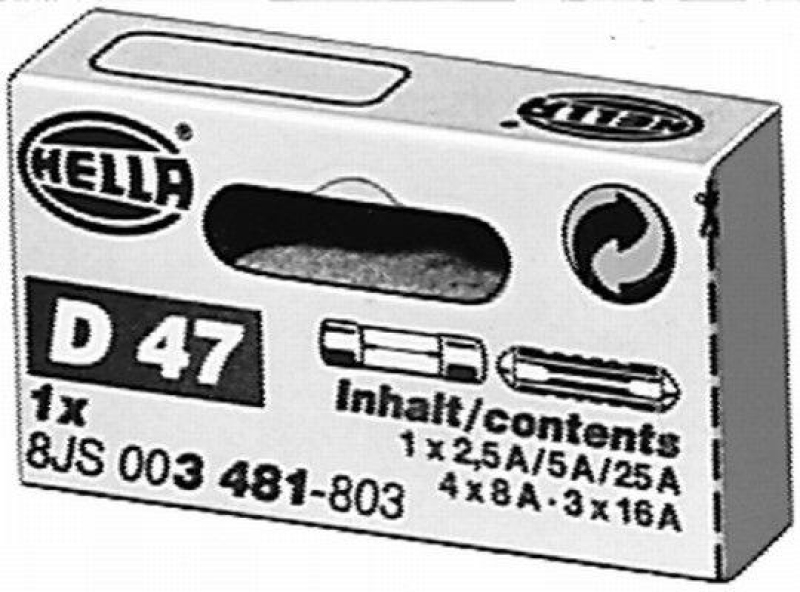HELLA 8JS 003 481-803 Sicherungssatz D 47