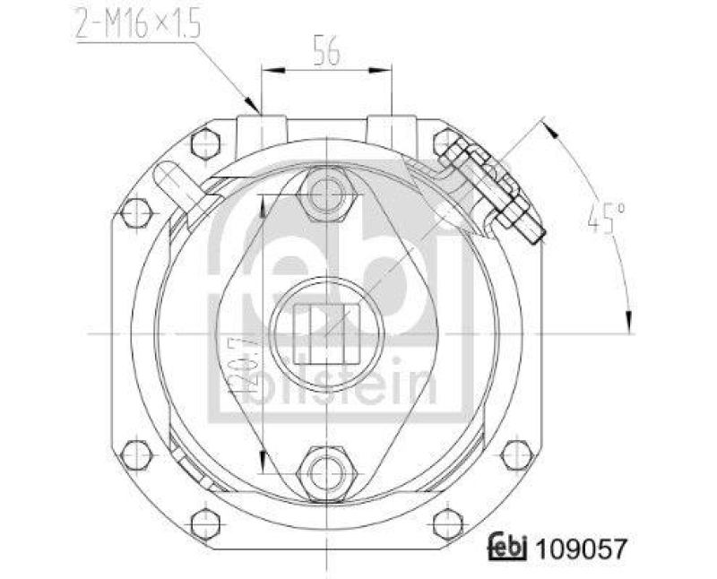 FEBI BILSTEIN 109057 Doppelmembranzylinder mit Anbaumaterial für Mercedes-Benz