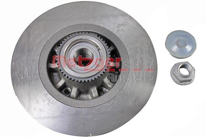 METZGER 6110775 Bremsscheibe Mit Radlager f&uuml;r FIAT/NISSAN/OPEL/RENAULT HA