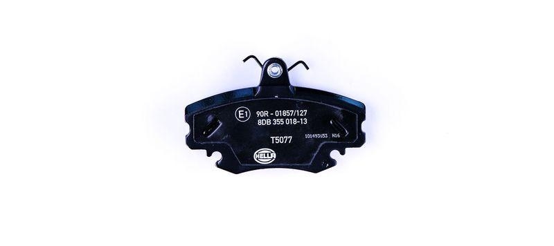 HELLA 8DB 355 018-131 Bremsbelagsatz, Scheibenbremsbelag für RENAULT/DACIA/PEUGEOT/...