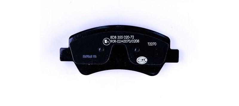 HELLA 8DB 355 020-721 Bremsbelagsatz, Scheibenbremsbelag für FORD/FORD AUSTRALIA