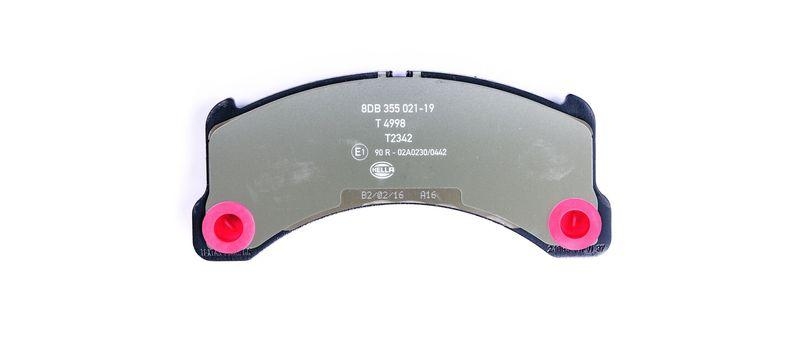 HELLA 8DB 355 021-191 Bremsbelagsatz, Scheibenbremsbelag für PORSCHE MACAN (95B)