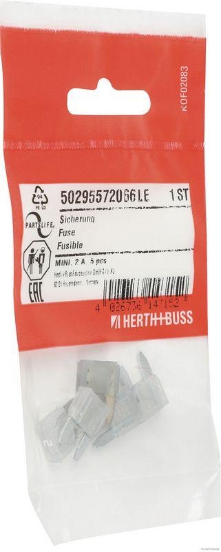 HERTH+BUSS 50295572066 Sicherung MINI, 2 A, 5 pcs