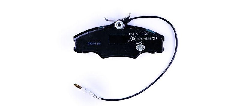 HELLA 8DB 355 018-201 Bremsbelagsatz, Scheibenbremsbelag f&uuml;r PEUGEOT