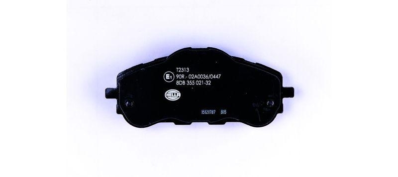 HELLA 8DB 355 021-321 Bremsbelagsatz, Scheibenbremsbelag f&uuml;r PEUGEOT