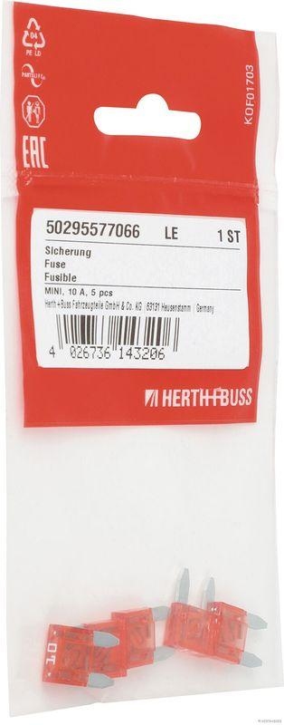 HERTH+BUSS 50295577066 Sicherung MINI, 10 A, 5 pcs