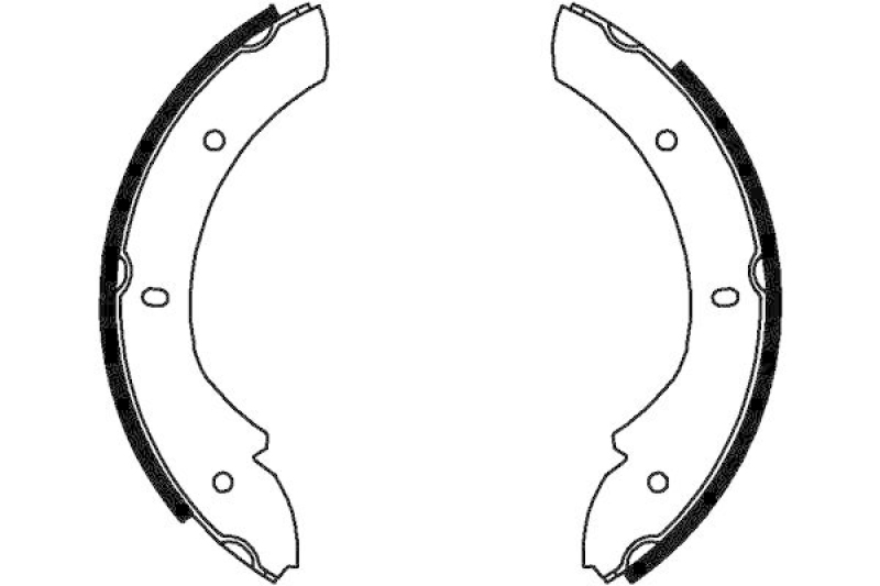 HELLA 8DA 355 050-101 Bremsbackensatz f&uuml;r LANDROVER