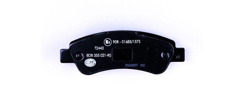 HELLA 8DB 355 021-901 Bremsbelagsatz, Scheibenbremsbelag für FIAT/P.S.A