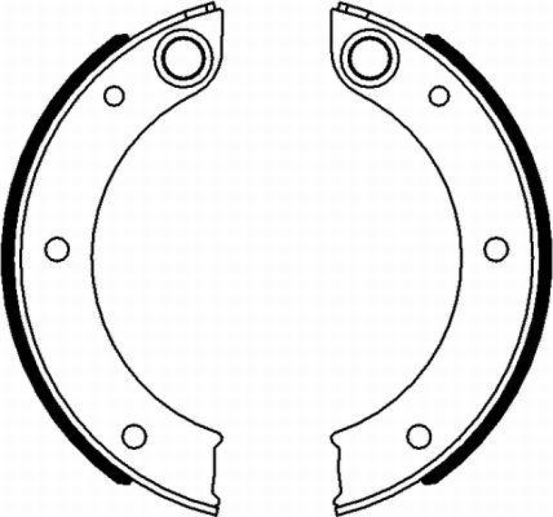 HELLA 8DA 355 050-151 Bremsbackensatz f&uuml;r PORSCHE