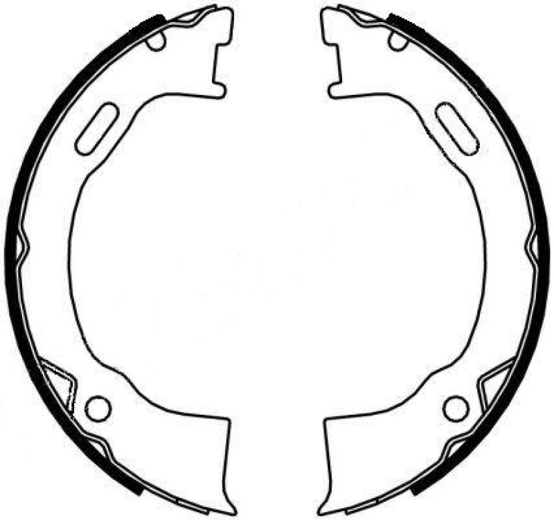 HELLA 8DA 355 050-161 Bremsbackensatz für FORD USA/JEEP
