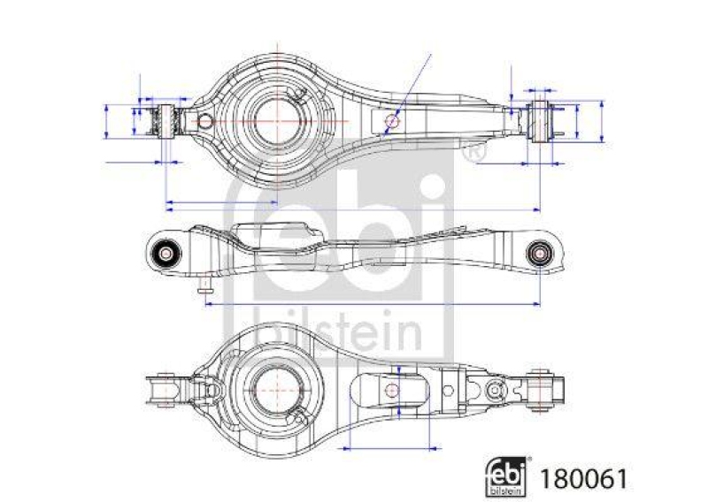 FEBI BILSTEIN 180061 Querlenker mit Gummimetalllager f&uuml;r Ford