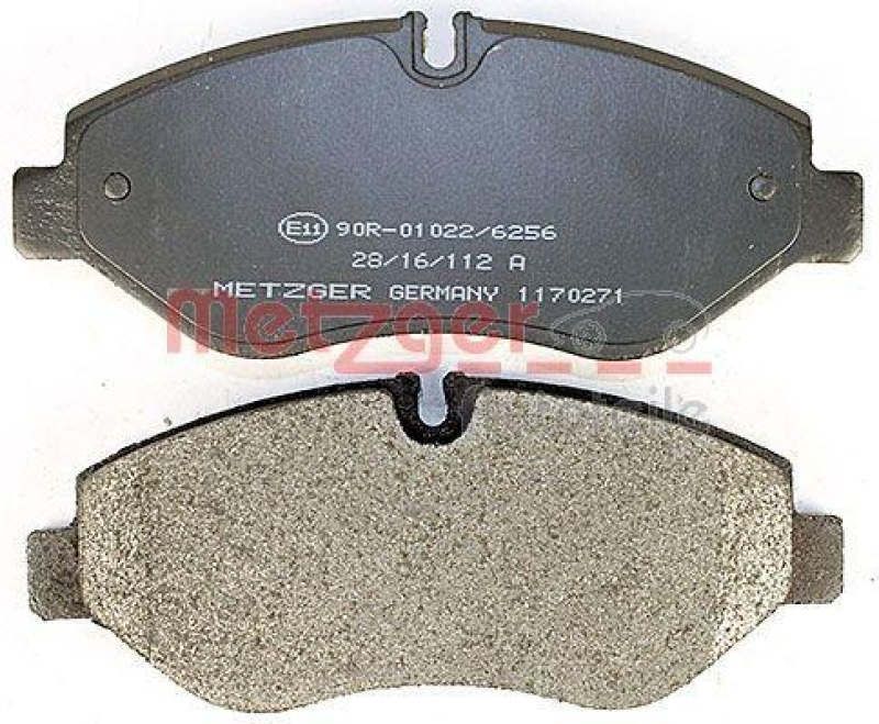 METZGER 1170271 Bremsbelagsatz, Scheibenbremse WVA 29 229