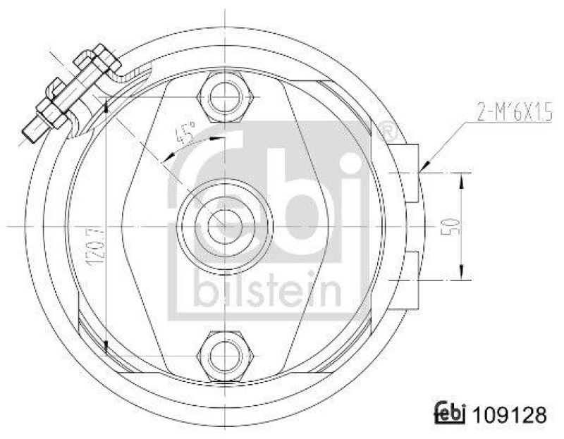 FEBI BILSTEIN 109128 Doppelmembranzylinder mit Anbaumaterialuniversell verwendbar