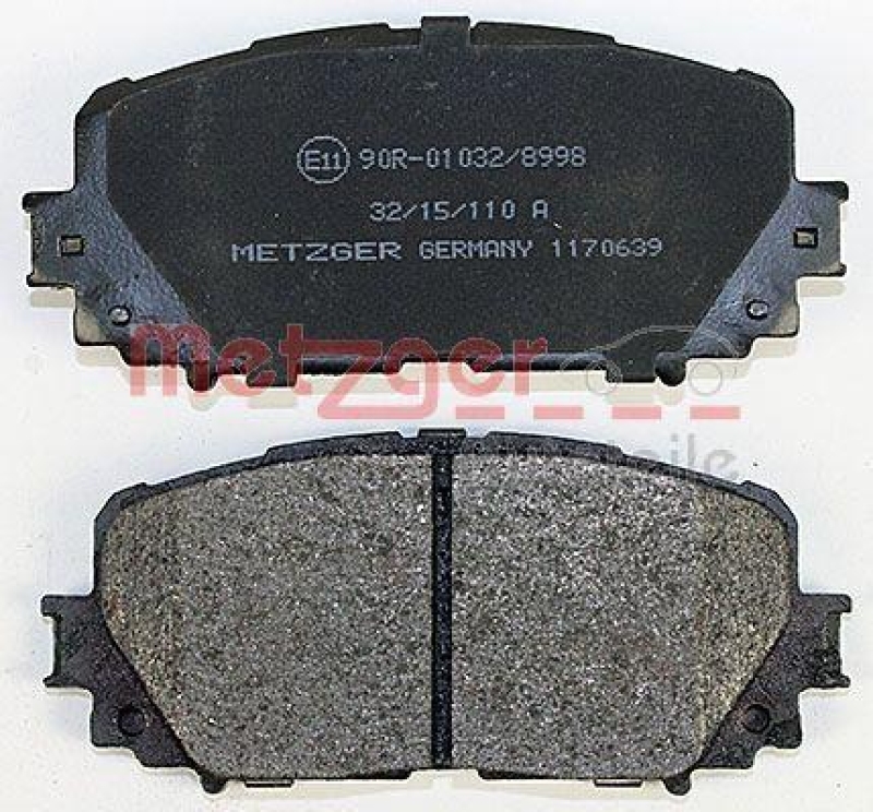 METZGER 1170639 Bremsbelagsatz, Scheibenbremse WVA 24 708