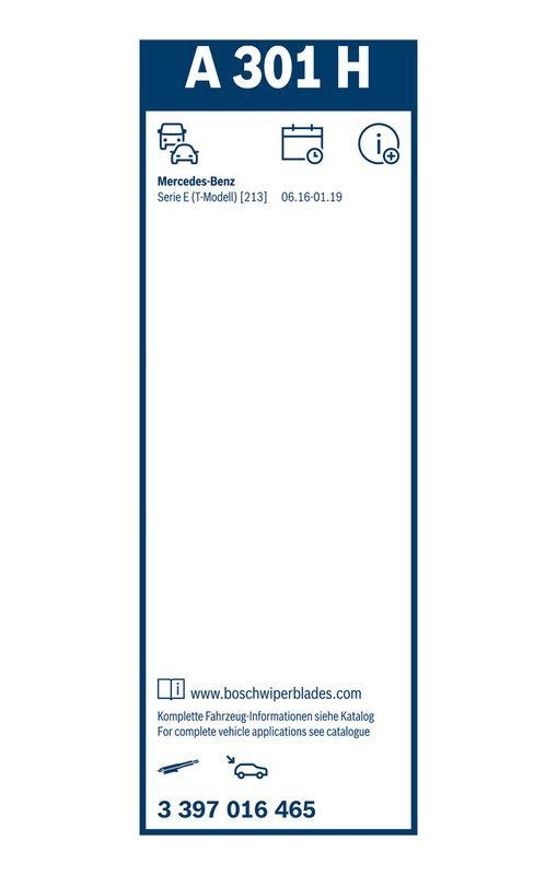 BOSCH 3 397 016 465 Wischblatt A301H Aerotwin Rear Scheibenwischer 300 mm