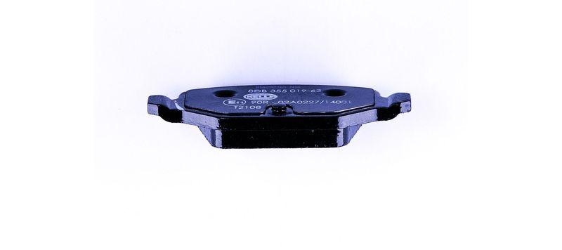 HELLA 8DB 355 019-631 Bremsbelagsatz, Scheibenbremsbelag für ABARTH