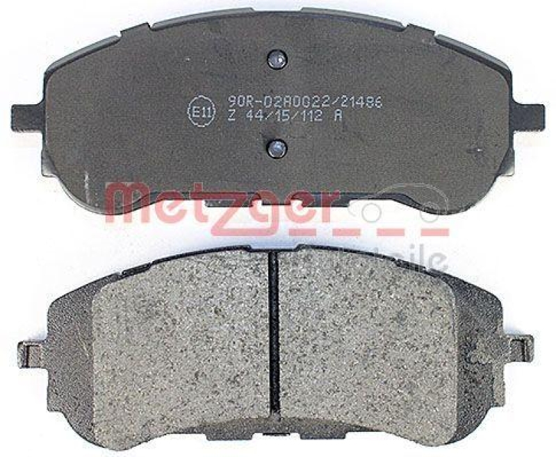 METZGER 1170795 Bremsbelagsatz, Scheibenbremse WVA 25 583/584