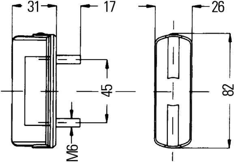 HELLA 2KA 997 011-011 Kennzeichenleuchte Halogen