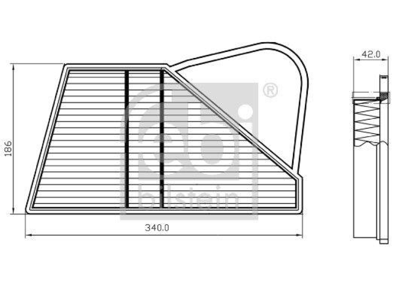 FEBI BILSTEIN 173606 Luftfilter f&uuml;r VW-Audi