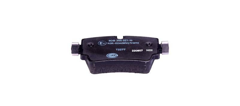 HELLA 8DB 355 021-161 Bremsbelagsatz, Scheibenbremsbelag f&uuml;r JAGUAR