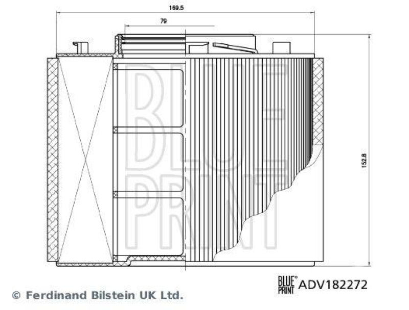 BLUE PRINT ADV182272 Luftfilter f&uuml;r VW-Audi