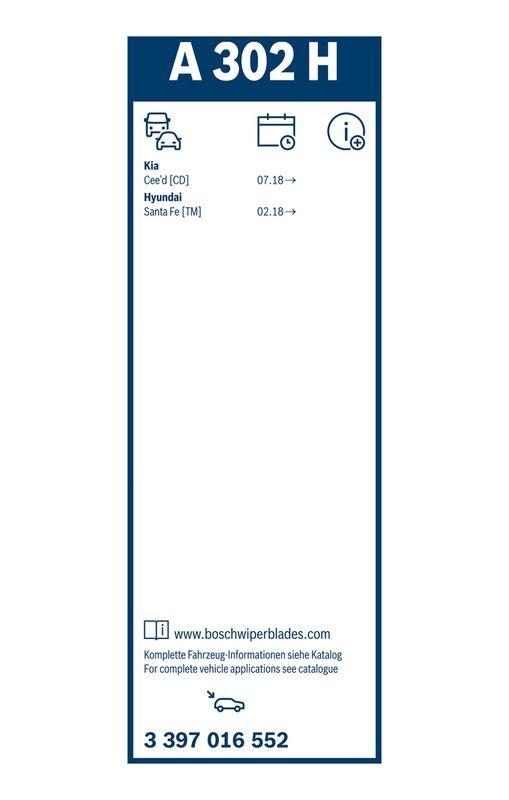 B-Ware BOSCH 3 397 016 552 Wischblatt A302H Aerotwin Rear Scheibenwischer 300 mm