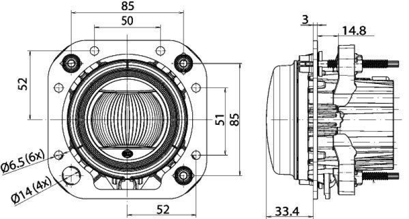 HELLA 1F0 011 988-131 Scheinwerfer Modul 90 L4060 LED