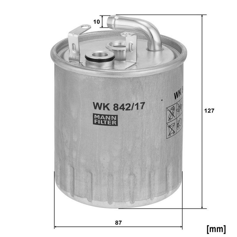 MANN-FILTER WK 842/17 Kraftstoffilter f&uuml;r Mercedes-Benz