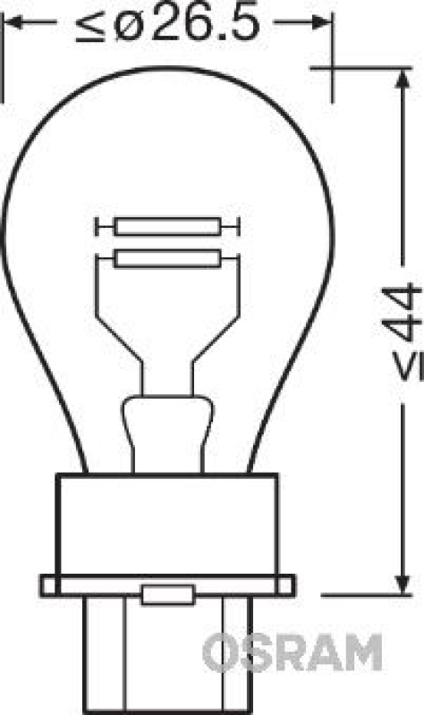 OSRAM 3157 Glühbirne Blinkerlampe 12V 27/7W