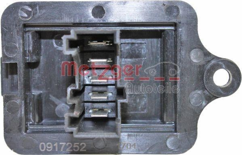 METZGER 0917252 Widerstand, Innenraumgebl&auml;se f&uuml;r CITROEN