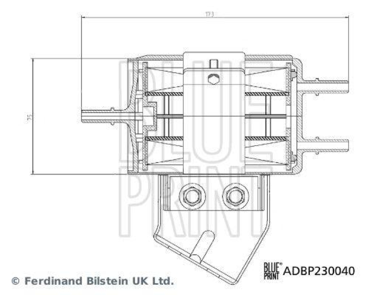 BLUE PRINT ADBP230040 Kraftstofffilter f&uuml;r SSANGYONG