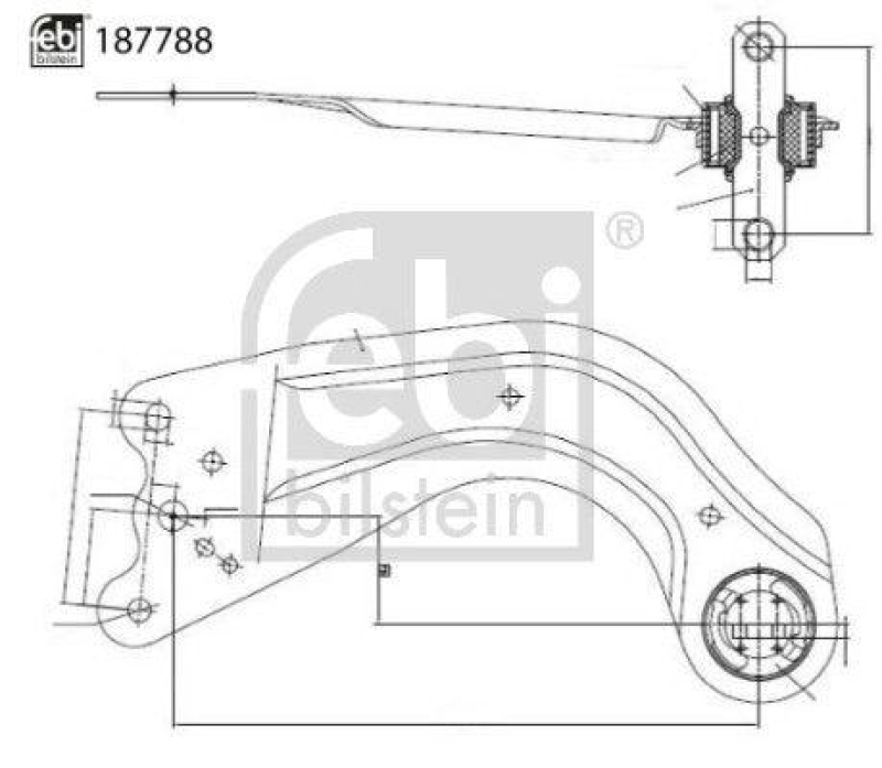 FEBI BILSTEIN 187788 Querlenker mit Lager f&uuml;r MAZDA