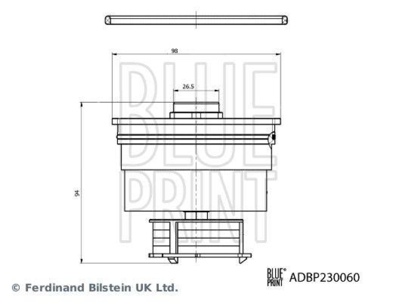 BLUE PRINT ADBP230060 Kraftstofffilter mit Dichtring f&uuml;r TOYOTA