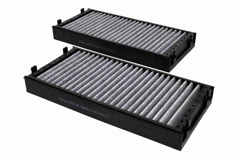 VEMO V20-31-5003 Filtersatz, Innenraumluft 300x144x34 mm, Kunststoffrahmen für BMW