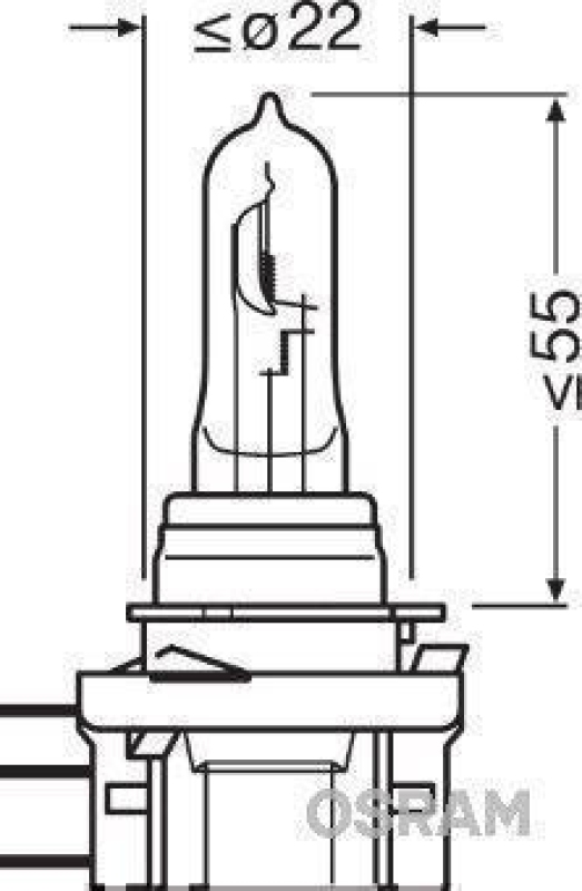 OSRAM 64176 Glühbirne H15 12V 55/15W