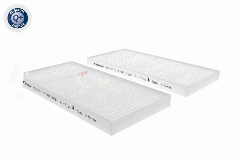 ACKOJA A52-30-0019 Filter, Innenraumluft 216x107x17 mm, Textilrahmen für HYUNDAI