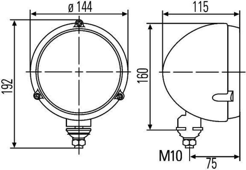 HELLA 1A3 996 162-607 Heckscheinwerfer M133 Halogen